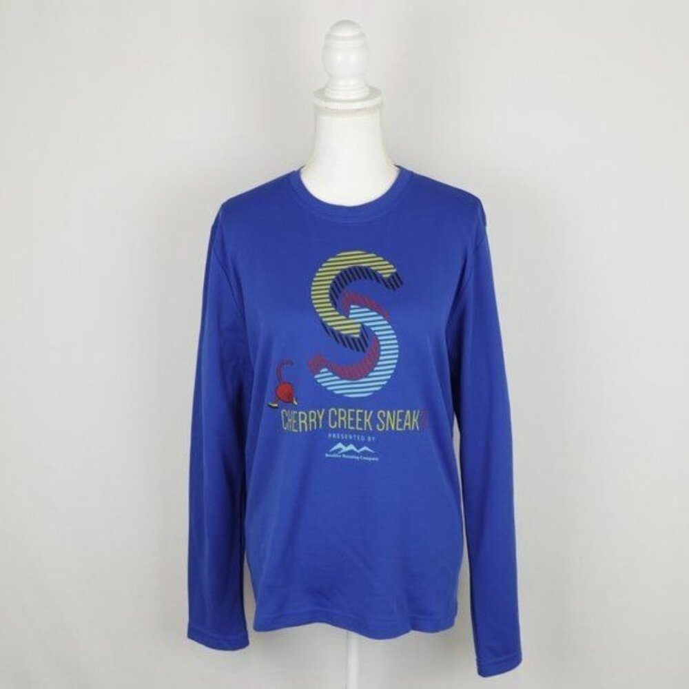 Cherry Creek Sneak 2016 Adult Unisex Medium Blue Graphic Long Sleeve Tech Tee